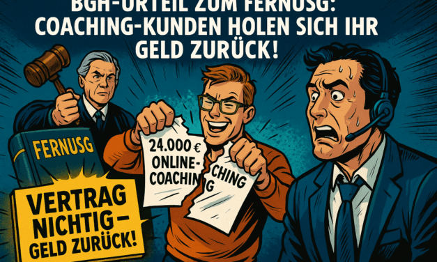 BGH Urteil: Alle Online Coaching Kunden bekommen Geld zurück
