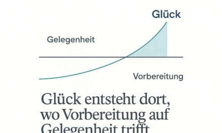 Für Unternehmer: Glück entsteht dort, wo Vorbereitung auf Gelegenheit trifft.