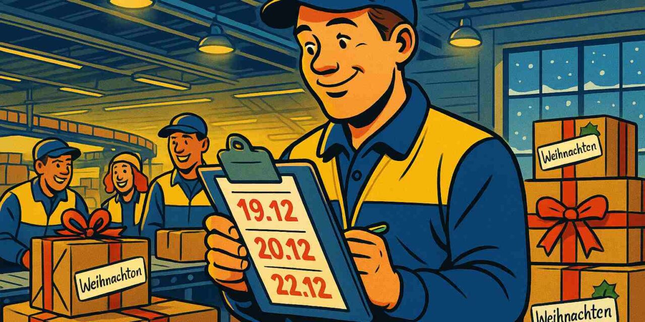 Abgabefristen für Weihnachtspakete 2025: Das müsst ihr wissen!