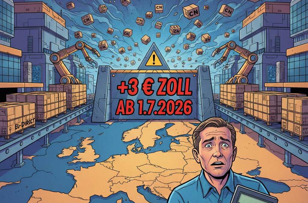 EU beschließt 3-Euro-Zoll auf China-Direktsendungen – ab 1. Juli 2026