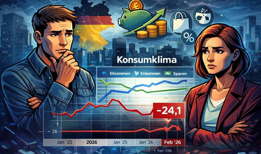 Konsumklima hellt sich leicht auf – bleibt aber deutlich im Minus