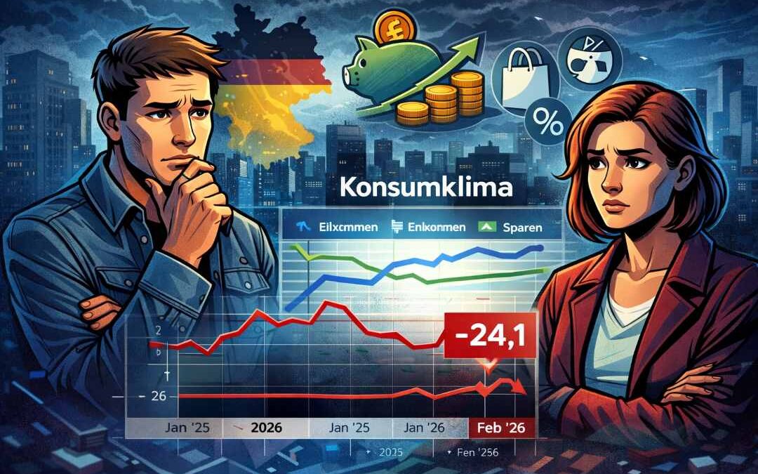 Konsumklima hellt sich leicht auf – bleibt aber deutlich im Minus