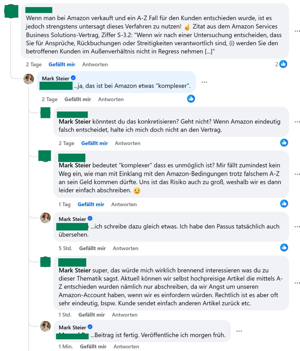 Wortfilter Facebook Gruppe