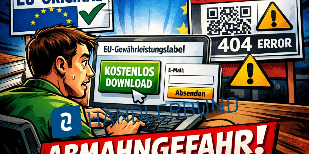 Warnung: Wer das EU-Gewährleistungslabel des Händlerbund nutzt ist abmahngefährdet
