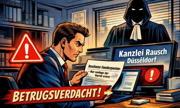 Warnung vor der Rechtsanwaltskanzlei Rausch Düsseldorf.