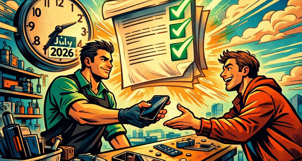 Recht auf Reparatur: Neue Pflichten für Händler ab Juli 2026