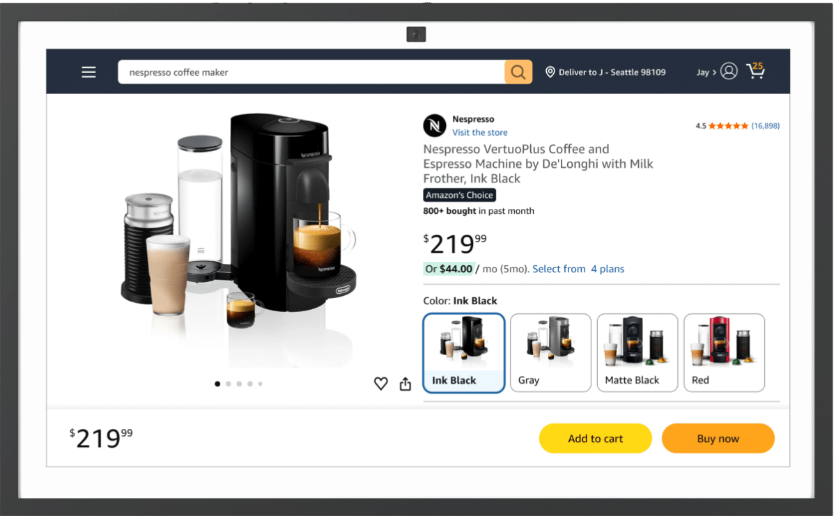 Bild neue shopping Oberfläche Alexa+