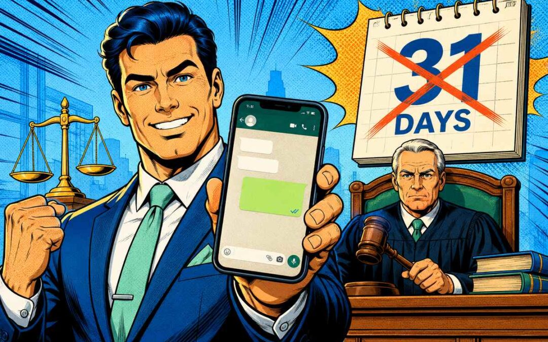 WhatsApp-Vertrag: Nach 31 Tagen ist die Annahme zu spät